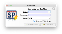 Anmeldung beim Planer-Client